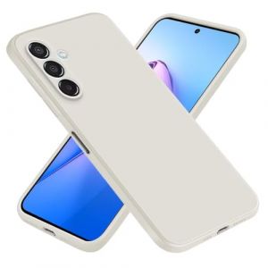 EASSGU Coque pour Samsung Galaxy S25 (6.2" inches), &Eacute;tui en Silicone TPU Souple - Blanc Antique (EASSGU, neuf)