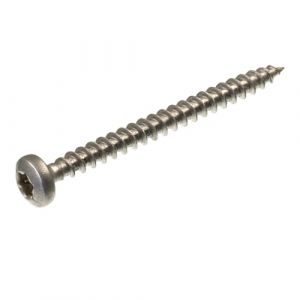 SECCARO Lot de 150 vis à bois à tête bombée 4 x 45 mm en acier inoxydable V2A VA A2 avec filetage complet, TX/six pans creux (ecomserv - Advanced eCommerce Service, neuf)