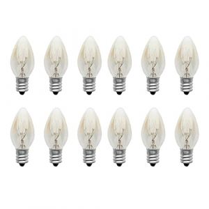 12pack 10W E12 Lampe à Sel Ampoule à Vis E12 Ampoule Lampe Pierre de Sel Ampoule à Vis E12 Ampoule Incandescente Veilleuse Ampoule Four pour Réfrigérateur Mac à Coudre Brûleur de Cire (krosser, neuf)