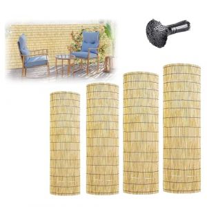 G&eacute;n&eacute;rique Rouleaux De Cl&ocirc;ture en Roseau Brise-Vue en Bambou 30-190cm Hauteur Canisse en Roseau Naturel pour Terrasse Carport Pergola Barriere Jardin Exterieur Paravent Balcon Cl&ocirc;ture D&eacute;corative (YXXDDP, neuf)