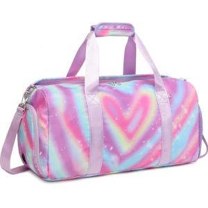 Sac de Sport Enfant Sac de Danse Fille Sac Weekend Enfant Sac Polochon Femme Sac Voyage Femme Weekend (Newerfee, neuf)