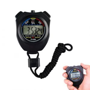 IKadiya Multifonction Chronomètre de Sport, Compteur de Sport, Minuterie de Chronomètre Portable, Digital Chronométreur, Appliqué au Courir Football Basket Natation et Les Autres Sports (mengzhe shop, neuf)