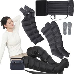 Bottes De Pressothérapie XL 6 Chambre À Air Appareil Pressotherapie Jambes Et Ventre Et Bras Pieds | Machine Botte Pressotherapie Drainage Lymphatique Jambes Massage Mollet | Anti Jambes Lourdes (NIAOLIN-, neuf)
