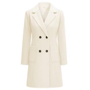 Yuson Girl Manteau Femme Hiver Manteau en Laine Classique Chaud Trench Coats Double Boutonnage &Agrave; Revers Chic Manteaux Blazer Mi-Long Casual Veste(Beige, S) (YusonGirl, neuf)
