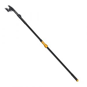 Fiskars Coupe-branches à Enclume pour Bois Sec et Dur, Non Télescopique, Angle de Coupe réglable sur 260°, Lame en acier/Manche en aluminium, Longueur 1,61 m, Noir/Orange, UP53, 1000597 (Landema, neuf)