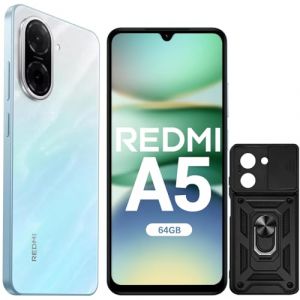 XIAOMI Redmi A5 - Smartphone 6.88" FHD+ 120Hz, 64 Go + 3 Go RAM, Appareil Photo IA 32MP, Batterie 5200 mAh, Double SIM - Bleu (avec Coque de Protection Noir Incluse) (GC-ANNA, neuf)