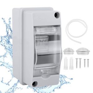 Coffret Electrique Etanche Exterieur 2 Modules Coffret Etanche Boitier Etanche Electrique Boîte à Fusibles Exterieur Boîtier Electrique IP65 pour Disjoncteur Mural (IACCARNONNA, neuf)