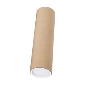 predolo Tubes d'expédition multifonctions avec bouchons Tube Colis Tubes postaux en carton Tubes d'emballage pour peintures Emballage Conteneur de stockage, 50CM (mubenbeo, neuf)