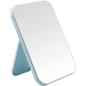 DVHOK Miroir de maquillage de bureau de 20,3 cm, miroir de princesse portable, &agrave; suspendre au mur, miroir carr&eacute; double usage bleu (Tetnsk, neuf)