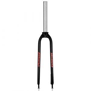 splumzer 1-1/8" 26/27.5/29" Fourche VTT en Alliage d'Aluminium avec Frein à Disque Rigide, 28.6mm Tube Droit sans Filetage Fourche Avant de VTT Superlight (Rouge, 27.5 Pouces) (ZTZ Accessoires Vélo, neuf)