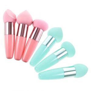 SAFIGLE Lot de 6 Stylos &agrave; Maquillage &Eacute;ponge Multifonction Petits Format Rose et Vert pour Usage Sec et Humide Maquillage Voyage Outils Cosm&eacute;tiques Portable (Grand Di, neuf)