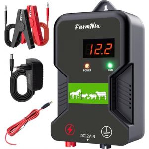 15KM Cloture Electrique pour Animaux,Puissante 2J Electrificateur Clôture électrique pour ferme jardin pâturage,12000V Electrificateur pour ÉLevage D'Animaux Cheval Vache Moutons (YYYuYong, neuf)