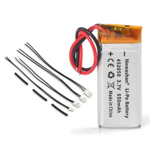 NEWASHAN 550mAh Lipo Batterie H452050 pour Cardo Oreillette Casque &Eacute;couteur Scala Rider Q2 Freecom 2 Multiset Q2 TeamSet Pro Solo Bluetooth Moto Intercom Interphone Audio sans Fil Accu Piles 09D29 (newashan, neuf)