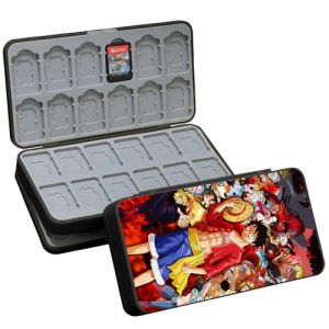 Rangement pour Switch Jeux, Boite Jeux Switch Rangement, Doublure en Silicone, Boite Rangement Jeux Switch, Avec48 Emplacements pour Cartes de Jeu et 48 Emplacements Our Cartes Micro SD (SC4805) (SPTACUS, neuf)