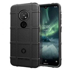 NOKOER Coque pour Nokia 6.2/Nokia 7.2, TPU Case [Heavy Duty] Anti-Chute Etui pour Téléphone Portable [Antidérapant] [Anti Empreintes Digitales] Cover - Noir (GIOPUEY, neuf)