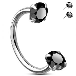 Melighting Anneau de nez en fer &agrave; cheval 20G Boucle d'oreille en cartilage Piercing &agrave; l&egrave;vre sans filetage &agrave; visser Bijoux en acier inoxydable 316L Anneau de septum en acier inoxydable Boucles (Melighting jewelry, neuf)