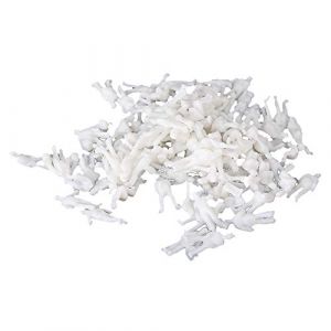 BQLZR Lot de 100 figurines passagers miniatures de train Blanc Échelle 1/200 (BQLZR (l' article sera livré  dans les  9-18 jours ouvrables environ), neuf)