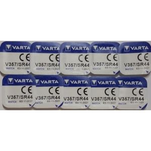 VARTA lot de 10 piles boutons sR44 v357/228/280-62/d357H/357/sR44W/sR44P/v27 (P & F France, neuf)