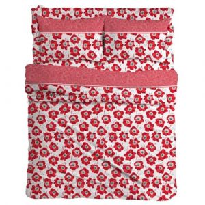 MAXIME MAISON - Parure de Lit 180x200 en Coton, Ensemble de Draps 4 Pièces (1 Drap Housse 180x200, 1 Drap Plat 240x285, 2 Taie d'oreiller 52x82) Draps de Lit 2 Personnes Rafraichissant Made in Italy (MAXIME MAISON FIRENZE, neuf)
