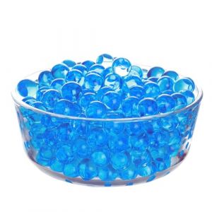 Perles d'eau - 6000 Pièces Décoratives - 50 g Billes Hydrogel Water Beads pour Remplissage de Vase Perles Flottantes Fabrication de Bougies Centre Table de Mariage Arrangement Floral - Bleu (Orlandorose, neuf)