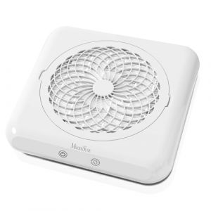 MelodySusie Collecteur de Poussière d'Ongles avec Filtre Réutilisable, SProF Aspirateur à Manucure Ongles Professionnel, Aspirateur de Table Puissant pour la Manucure au Salon ou à la Maison, Blanc (Squaremake, neuf)