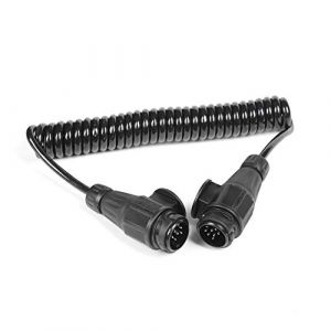 SPARKMOTO C&acirc;ble de rallonge Spirale Remorque 13 &agrave; 13 Broches m&acirc;le et m&acirc;le 8 Fils,Longueur Travail 3,1 m (Longueur Nette 3,5 m),Connecteur de c&acirc;blage Prise,Rallonge Remorque 13 Broches Extension C&acirc;ble (SPARKMOTO, neuf)