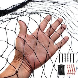 RATSTONE Filet Anti Oiseaux pour Arbres Fruitiers (30m x 15m) - Maille 25mm, Extra Fort, R&eacute;utilisable - Pour Chats et Protection des Fruits (taoxin oz, neuf)