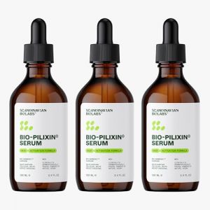 Scandinavian Biolabs Lot de 3 s&eacute;rum de croissance des cheveux pour cheveux secs et ab&icirc;m&eacute;s pour homme | Traitement naturel contre la perte de cheveux pour homme sans minoxidil ni bloqueur de DHT (Scandinavian Biolabs, neuf)