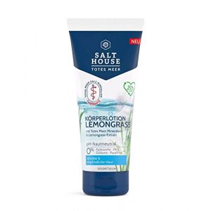 Salthouse Totes Meer Lemongrass Lotion pour le corps à la citronnelle, soin longue durée avec extrait de citronnelle, apaisant et rafraîchissant, 200 ml (WarenPoint, neuf)