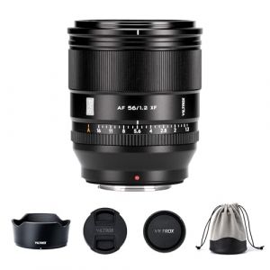 VILTROX 56mm F1.2 XF Objectif pour Fuji X-Mount 56mm f/1.2 Autofocus Objectif APS-C Compatible avec Les Appareils Photo Fujifilm X-Mount XH2S XH2 XT5 XT4 XT3 XS20 XT30 II XT200 (VILTROX Official Authorized Store, neuf)