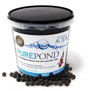 Evolution Aqua Pure Pond 1000 ML - pour 20000 litres - bactéries et enzymes - pour Filtre Eau Filtration Entretien Bassin Aquarium - régulation des valeurs Ammoniac et Nitrite - aquariophilie (Wiltec Wildanger Technik GmbH, neuf)
