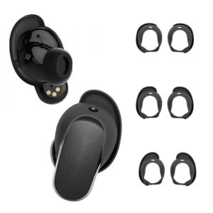 Aiivioll Lot de 3 Paires de Capuchons d'embouts pour &eacute;couteurs Bose QuietComfort Ultra (2023), Embouts antid&eacute;rapants en Silicone lavables, Noir, S/M/L (Aiivioll-fr, neuf)