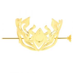 WOFASHPURET Coiffe Hanfu &Eacute;pingle &agrave; Cheveux R&eacute;tro Taille Unique Couronne M&eacute;tallique L&eacute;g&egrave;re Homme Chignon Traditionnel Costume Asiatique Accessoire Coiffure (Leiyun, neuf)