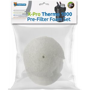 Superfish X-Pro Thermo 1000, 1500 et 2000, Set de Filtration, Mousse Pr&eacute;filtre et Cartouche de Charbon Actif (Pr&eacute;filtre X-Pro Thermo 1000) (L'Aquarium, neuf)