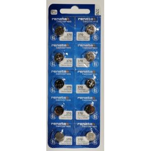Renata 370 SR920W Lot de 10 piles boutons (P & F France, neuf)