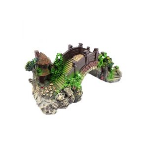 D&eacute;corations d'aquarium Am&eacute;nagement paysager Trou de souche d'arbre Cachettes de grottes rocheuses R&eacute;servoir de poissons en pierre R&eacute;sine Bois flott fournitures de maison Accessoires de ch&acirc;teau (ToBe-One, neuf)