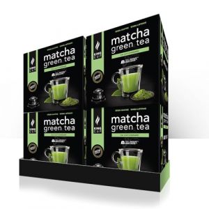 King Cup - 4 Paquets de 10 Capsules de Th&eacute; Matcha Sans Sucre, 40 Capsules 100% Compatible avec le Syst&egrave;me Nescaf&egrave; Dolce Gusto de Boisson Aromatis&eacute;e Th&eacute; Matcha, Sans Gluten et Sans Lactose (KING CUP, neuf)