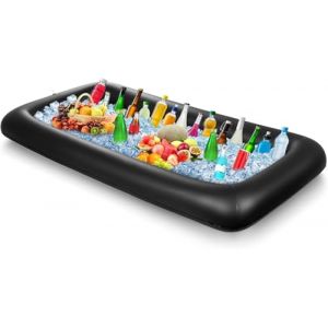 Zempertoopa Gonflable Porte-Boissons, Plateau Gonflable Bar, Support Gonflable de Boisson Piscine, Gonflable Flottant Gobelet,Flottant pour Piscine Porte, Plaisir Aquatique, Plage, fête à (Noir) (YIFANG001, neuf)