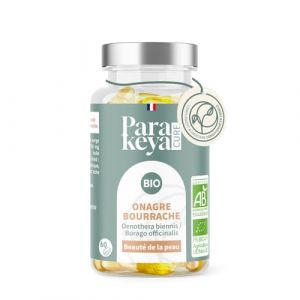 Parakeya - Onagre & Bourrache Bio 500 mg - 60 capsules - Beaut&eacute; de la peau & apport en acides gras essentiels - Compl&eacute;ment alimentaire (PARAKEYA, neuf)