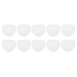 QUARKZMAN 10Pcs &Eacute;cran de D&eacute;odorant pour Urinoir, G&acirc;teaux Parfum&eacute;s Anti-&Eacute;claboussures Protection contre les Odeurs Tapis d'Urinoir pour Toilettes, Salle de Bain, Blanc (QUARKZMAN, neuf)