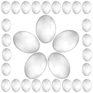 Cabilock 30 pi&egrave;ces Pr&eacute;sentoir Vernis &agrave; Ongles Verre Transparent Tablette de Couleurs Ovale pour Nail Art L&eacute;ger et R&eacute;sistant Accessoire Professionnel pour Salon et Usage Domestique (Nadine Quick, neuf)