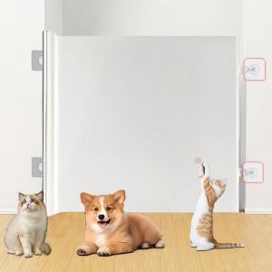 Generisch Barri&egrave;re d'escalier escamotable, pour b&eacute;b&eacute;, sans per&ccedil;age, pour animaux de compagnie, escaliers, portes de chambre et couloirs (110 cm) (AmaPhew, neuf)