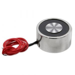 Électro-aimant P34/25 DC 5V 180N 39LB/18Kg - 34 x 25mm Électro-aimant rond (Uxney -FR, neuf)