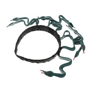 LOORGVEL Cosplay De Méduse Habiller Le Casque Costume De Méduse Femme Casque De Cosplay De Fête Cosplay Méduse Bandeau De Costume De Serpent Casque De Serpent De Nouveauté Plastique Green (YANJHG, neuf)