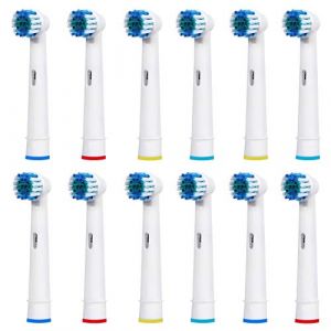 12 recharges Brosse &eacute;lectrique pour Compatible avec Braun Oral-B Vitaly Precision Clean, White Clean, Sensitive Clean,Professional Care, mod&egrave;le eb-17a / SB-17A (3kits x 4pcs) (lalp13012, neuf)