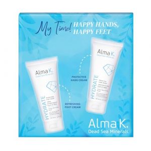 Alma K Happy Hands Happy Feet Set - Protective Hand Cream -Lotion for Women - Foot Cream for Women - 2 Pc (Swishpop, neuf)
