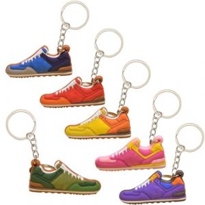 AKJAXQU 6 Pi&egrave;ce Porte-cl&eacute; Chaussure pour Femme, Mini Porte Cl&eacute;s de Chaussures Sport, Mode Pendentif Chaussure, pour Enfants, Filles, Gar&ccedil;ons (Zi Peng Sarl FR, neuf)