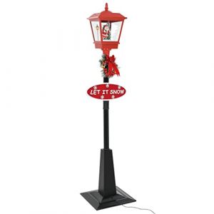 Tomostar Lampadaire de No&euml;l, Lanterne D&eacute;coration de No&euml;l avec P&egrave;re 180 cm LED (Tomostar, neuf)