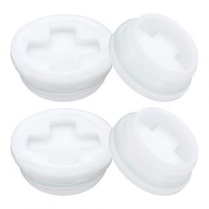 QUARKZMAN 4Pcs Bouchons de Fût, 2" Bouchons de Trou de Bouchon en Plastique, Bouchon de Trou de Bouchon de Fût à Filetage Grossier pour Fût en Plastique de 55 Gallons, Réservoir de Carburant (QUARKZMAN, neuf)