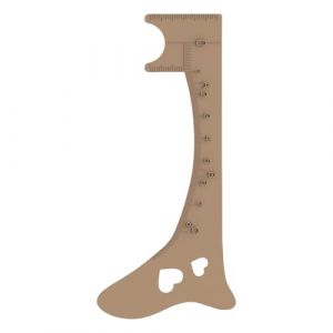 R&egrave;gle de brossage | Pochoir &agrave; sourcils en silicone, outil de guide de maquillage, r&egrave;gle de positionnement des sourcils, pochoir de toilettage pour femmes et filles (futbenat, neuf)